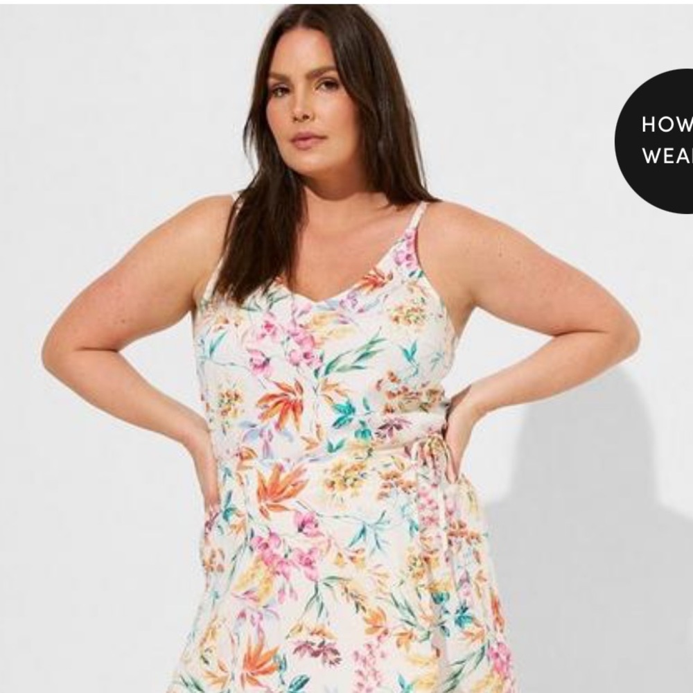NWOT Torrid Stretch Challis Cami in Carrie floral size 5X